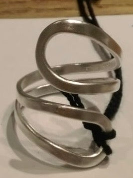 Ring  Bay Twist Open, in silber und gold