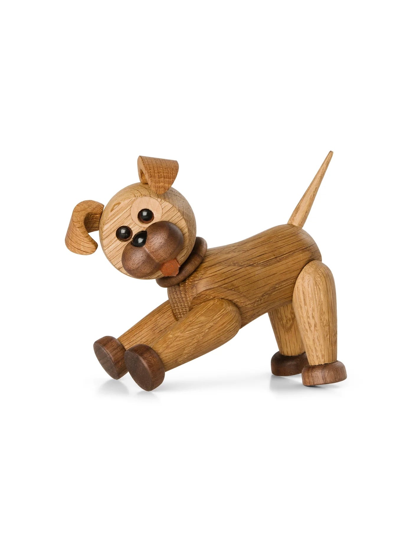 Holzfigur Happy Dog