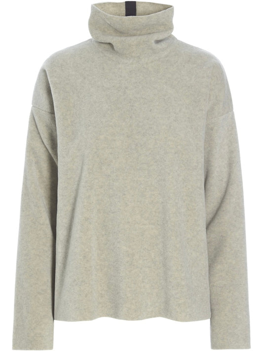 Fleece Pullover HIGH NECK 1360 sand