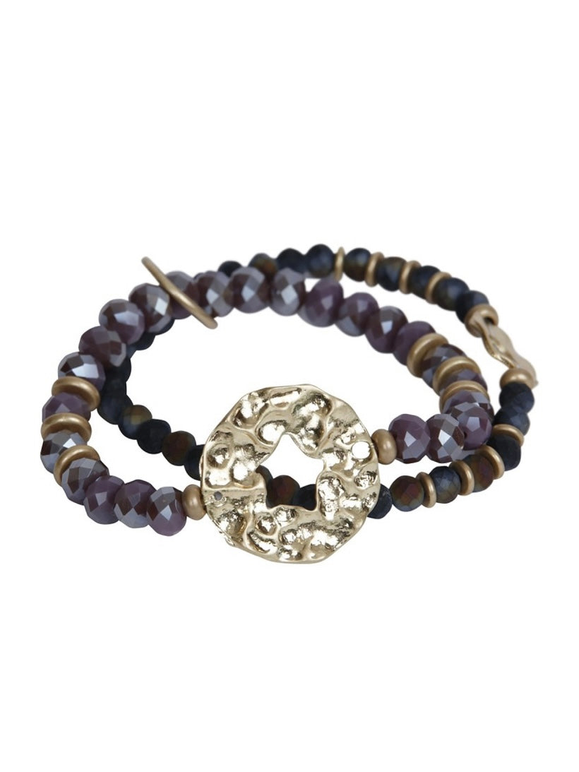 Armband Sophia gold/grau