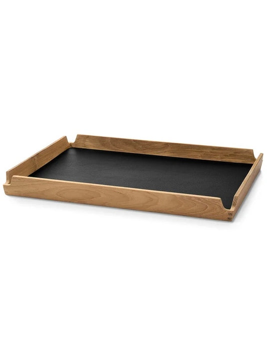 Teak Tablett Square M Airy Serene schwarz