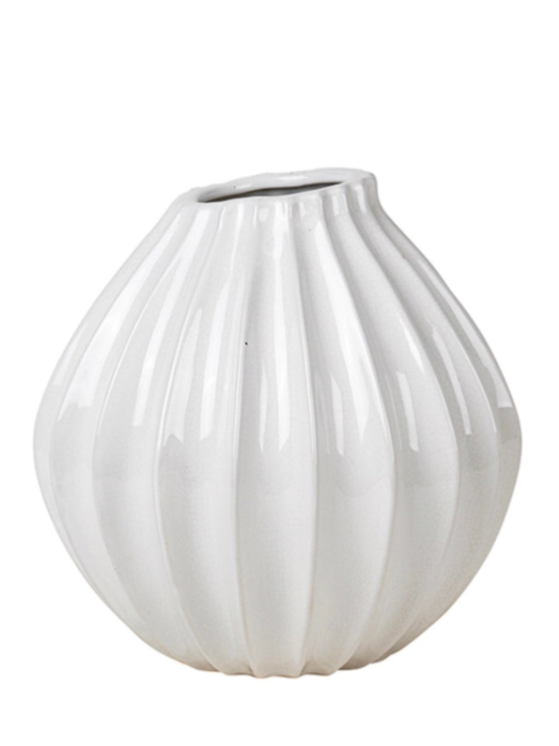 Vase Wide M elfenbein