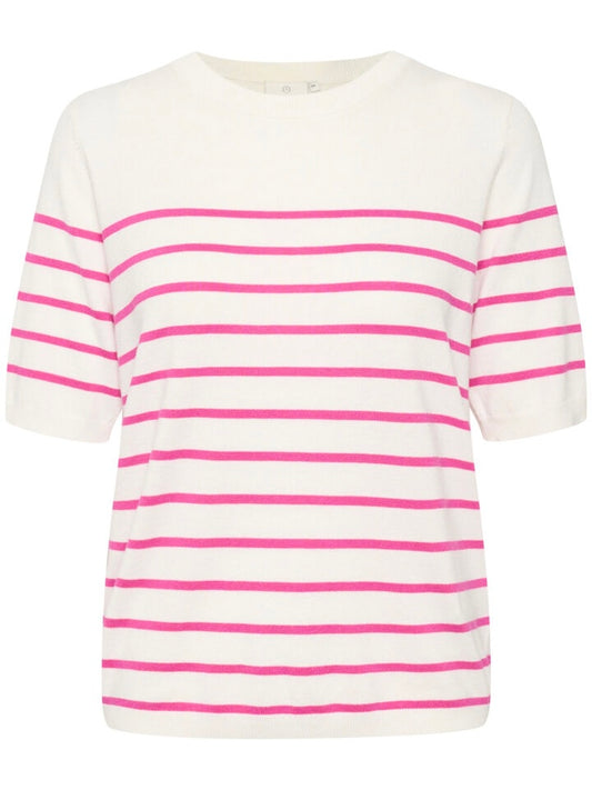 Pullover Lizza KA chalk/rose violet narrow stripe