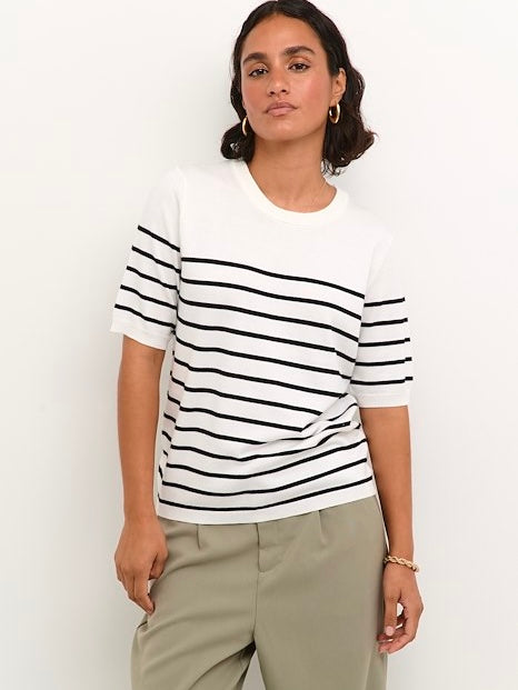 Pullover Lizza KA chalk/black narrow stripe