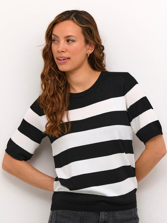 Pullover Lizza KA black/chalk bold stripe