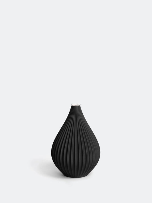 Vase Raindrop M schwarz