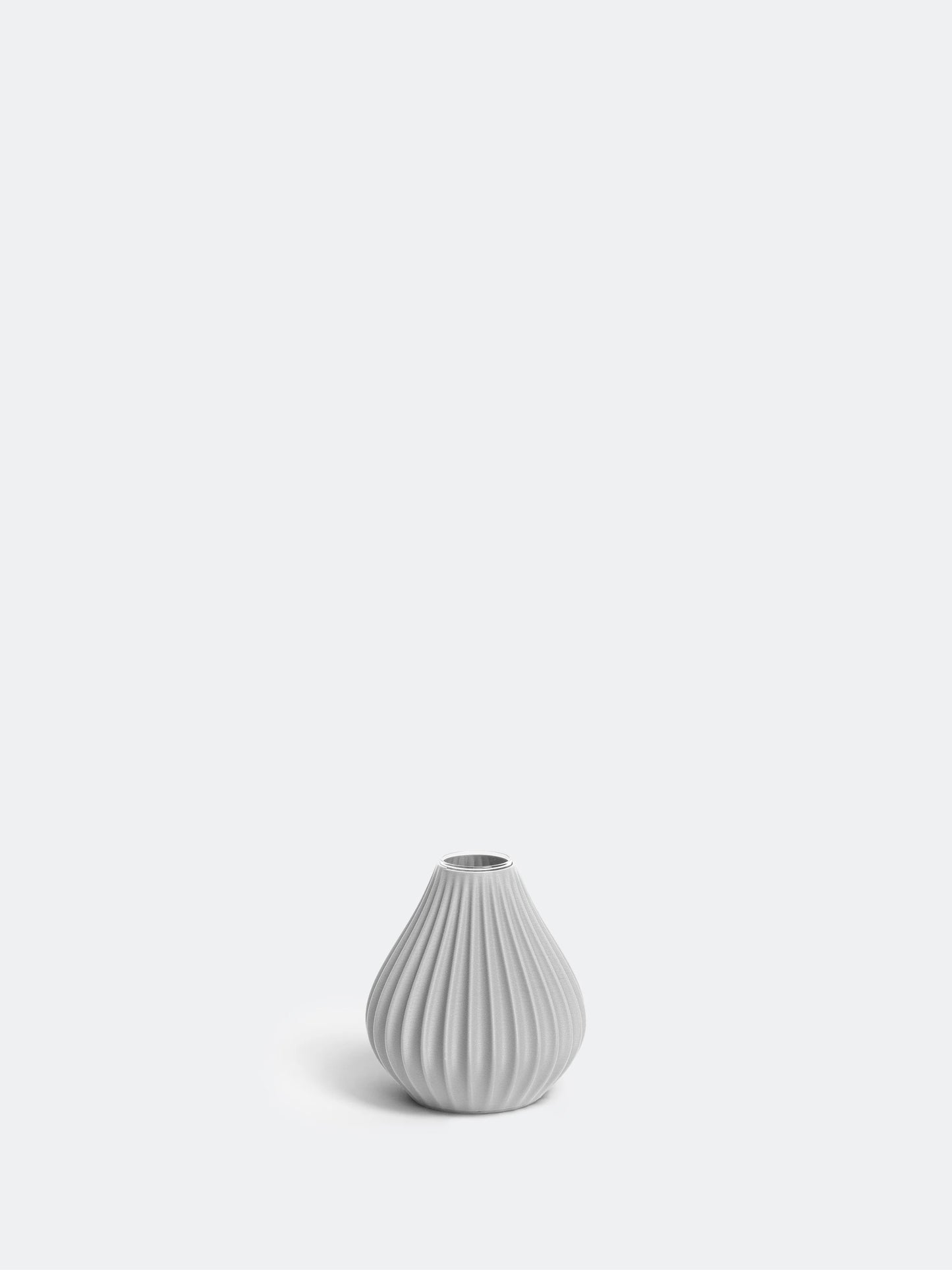 Vase Raindrop S grau