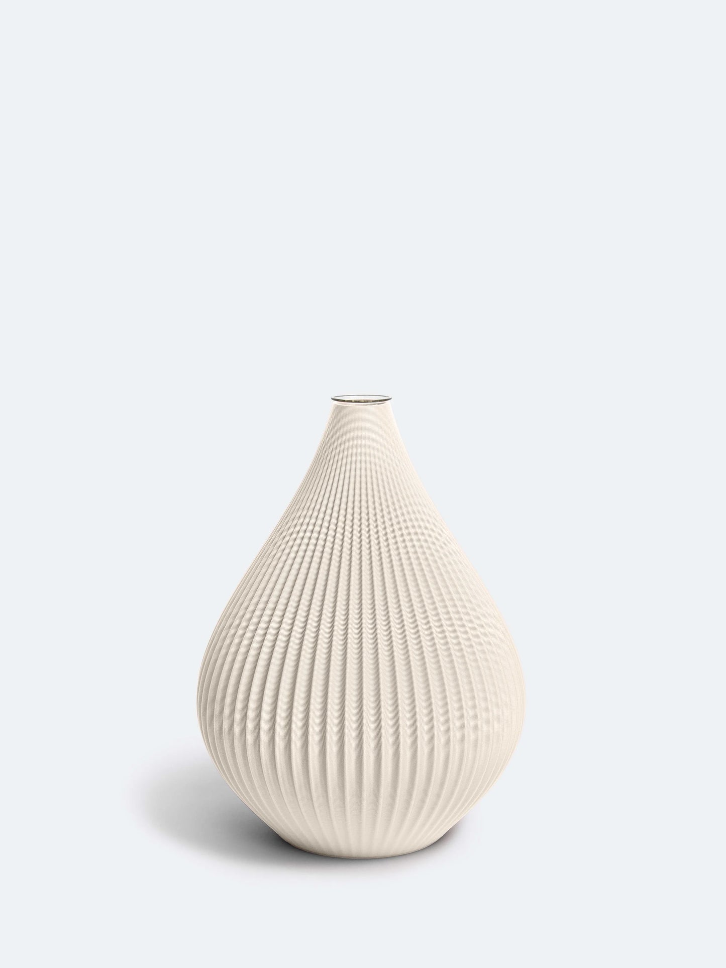 Vase Raindrop L creme