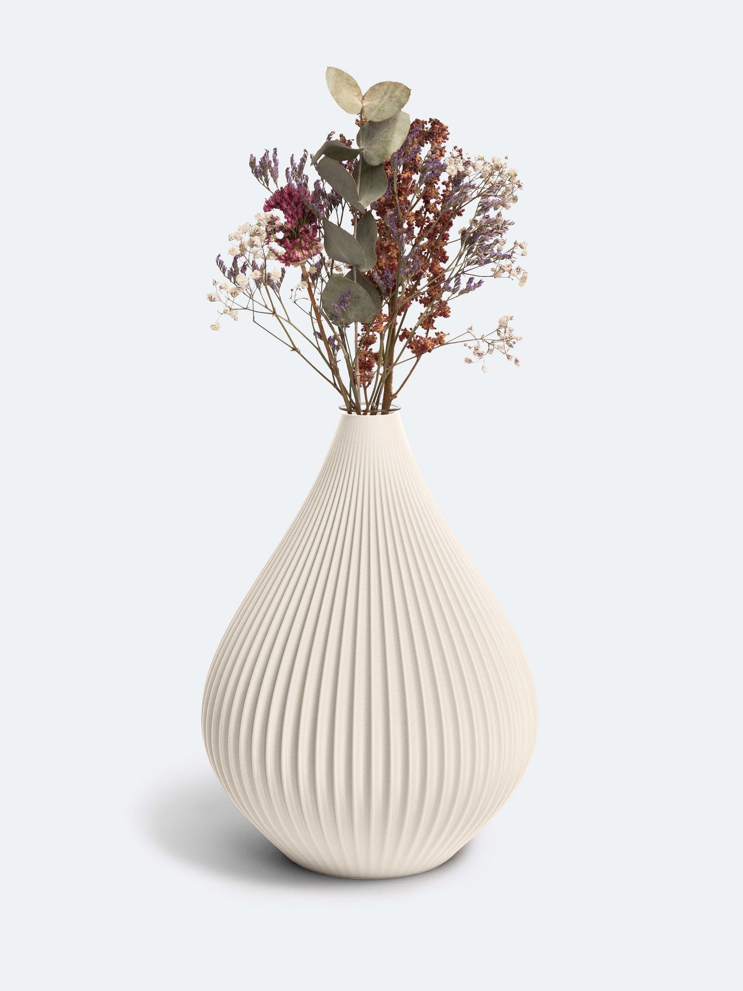 Vase Raindrop L creme