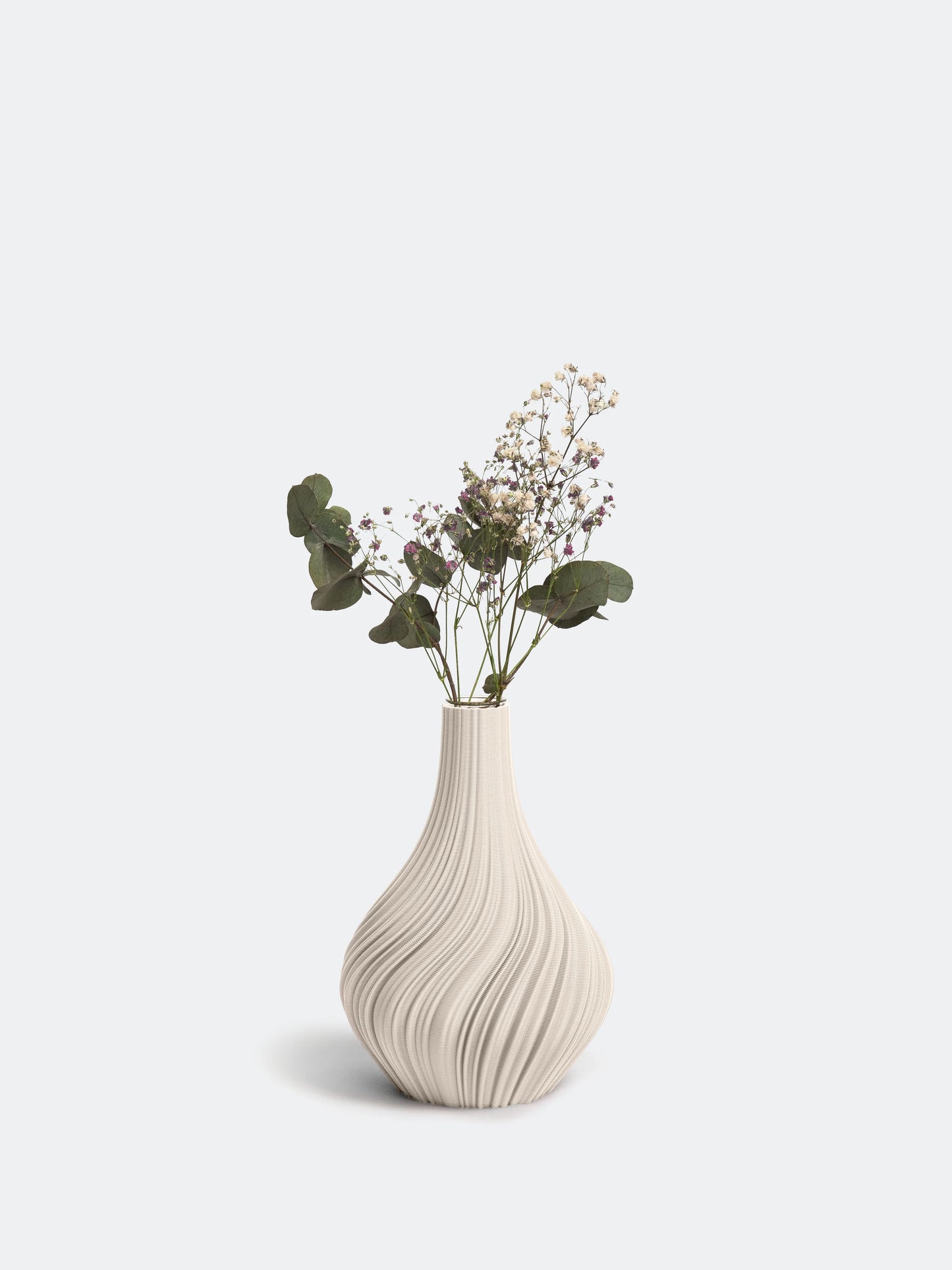 Vase Swirl M creme