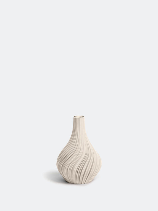 Vase Swirl M creme