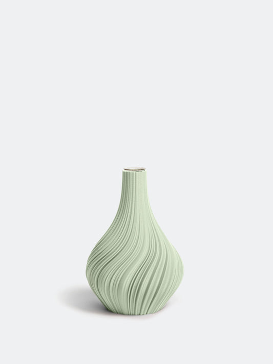 Vase Swirl L salbeigrün