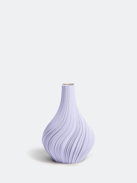 Vase Swirl L flieder