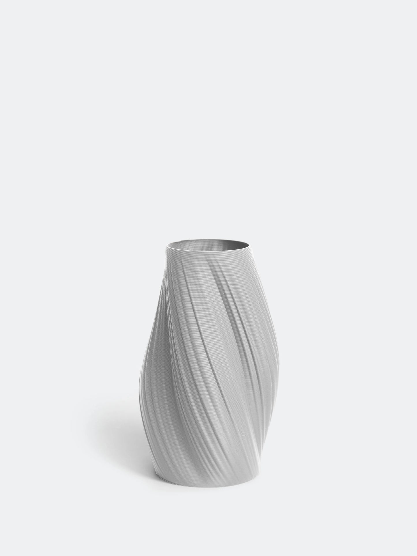 Vase Twist grau