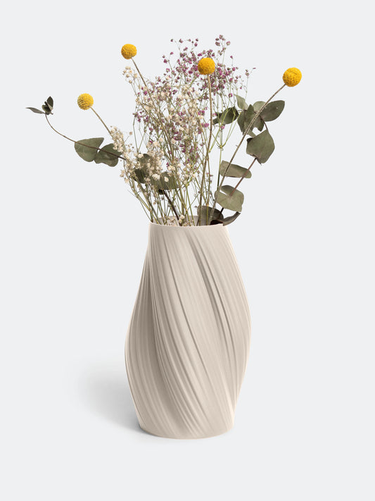 Vase Twist creme