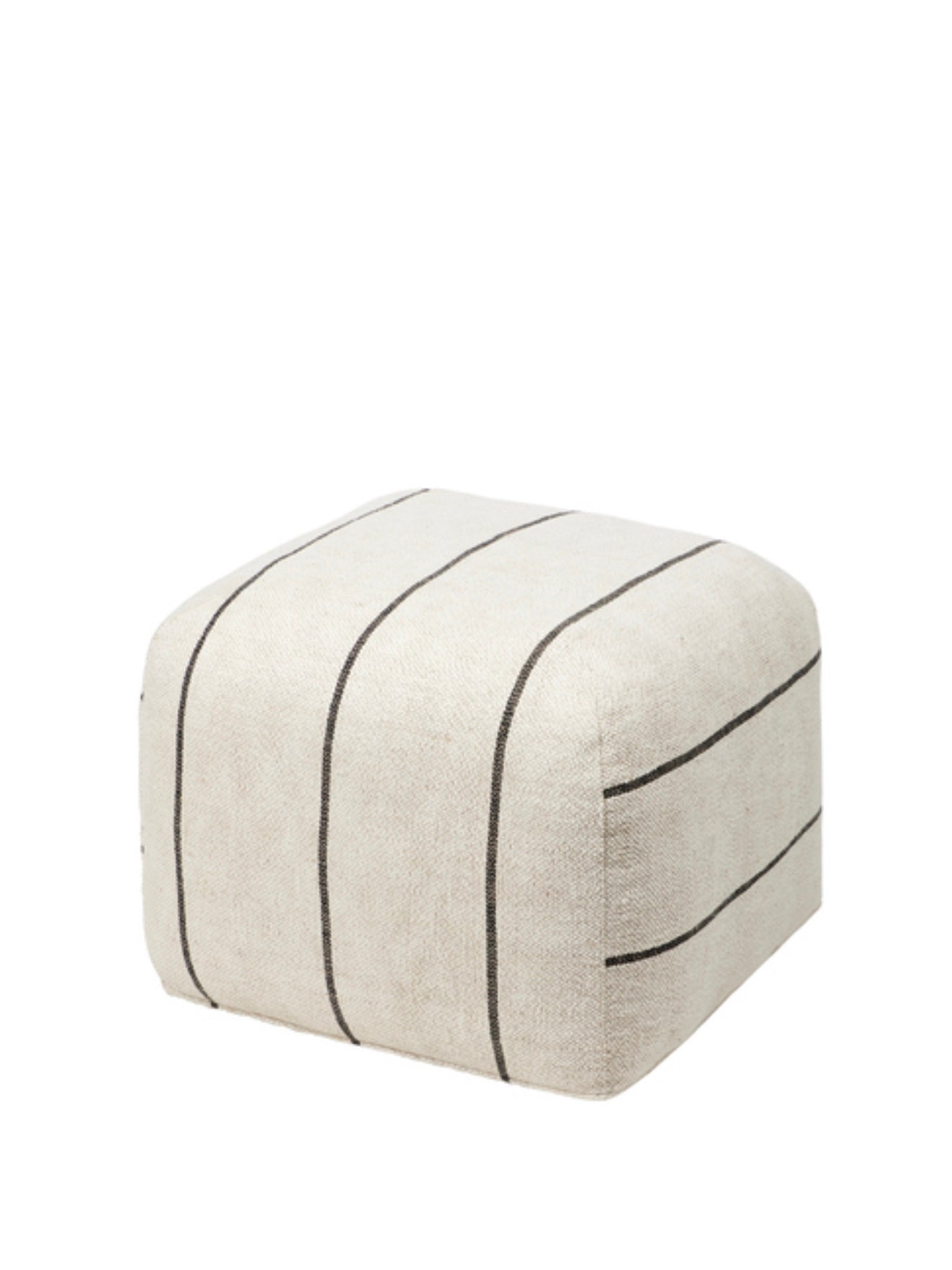 Pouf Sigrid beige/schwarz