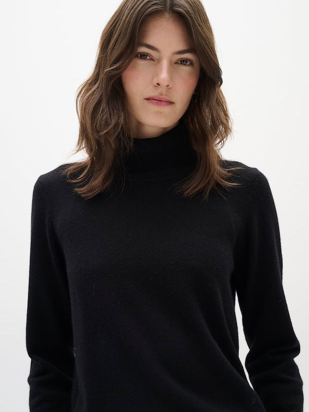 Cashmere Pullover Lukka Roll Neck schwarz