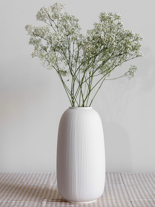 Vase Åby L weiß