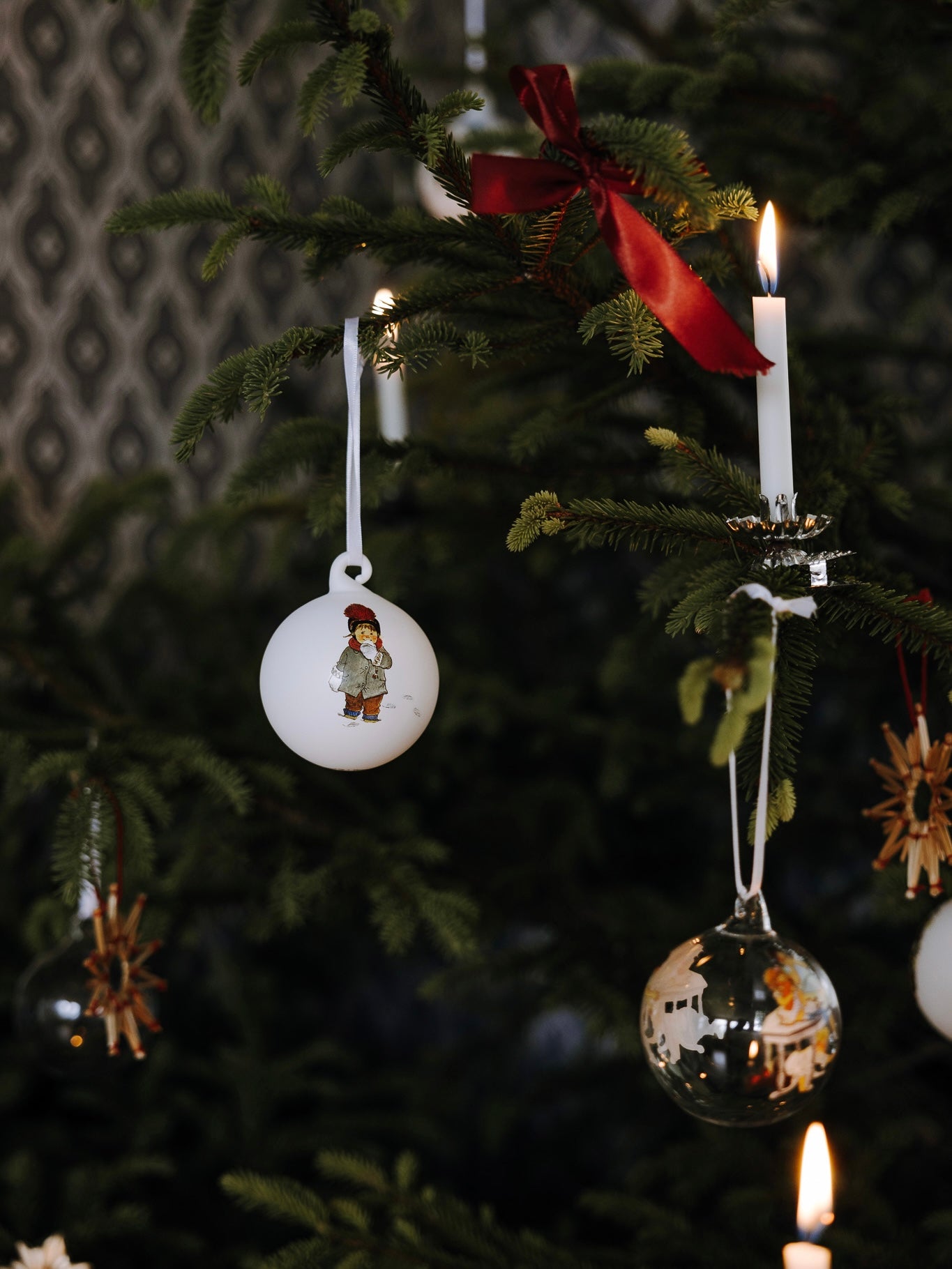 Weihnachtskugeln 3er Set  Barnen i Bullerbyn, in 2 Ausführungen