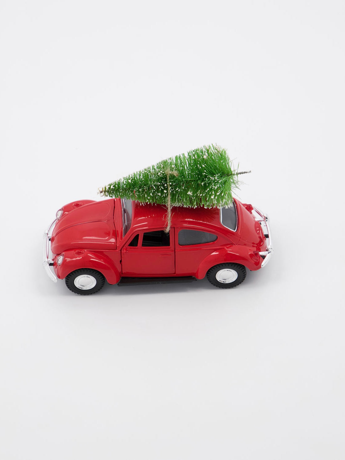 Dekoauto Xmas car rot 12,5cm