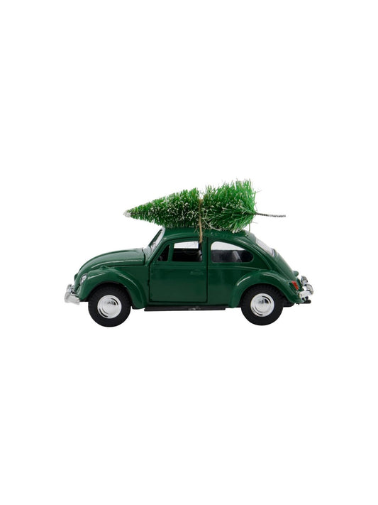 Dekoauto Xmas car grün 8,5cm