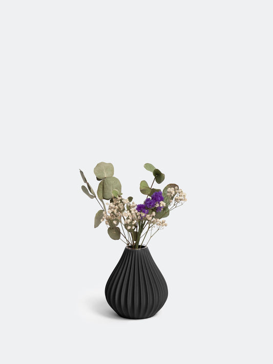 Vase Raindrop S schwarz