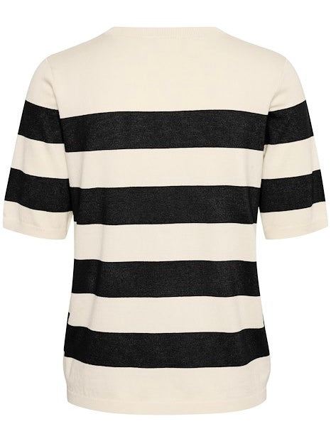 Pullover Lizza KA turtledove/black bold stripe