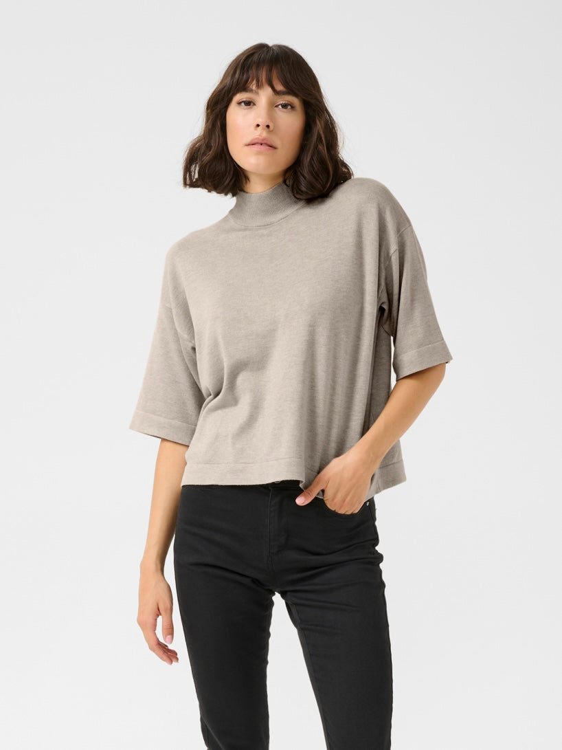 Pullover Lizza KA turtleneck feather gray