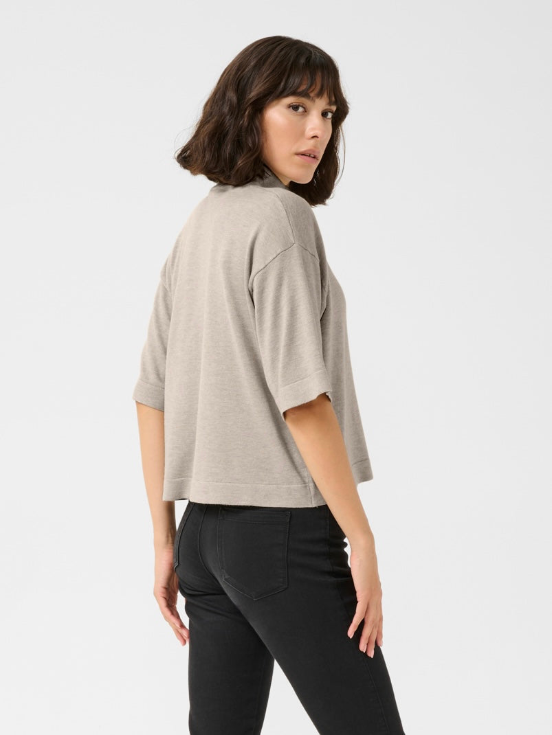 Pullover Lizza KA turtleneck feather gray