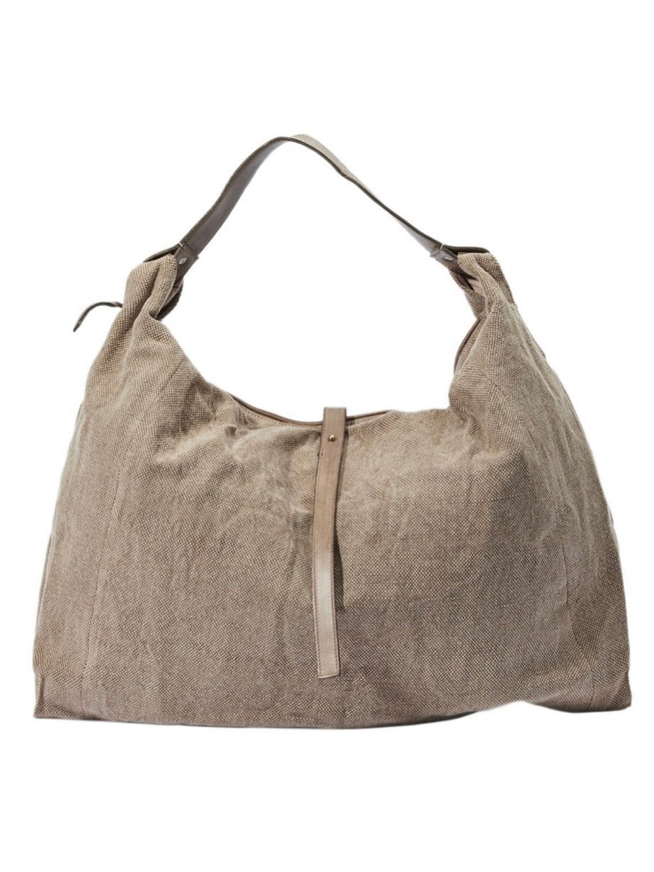 Schultertasche Panama Jute natural