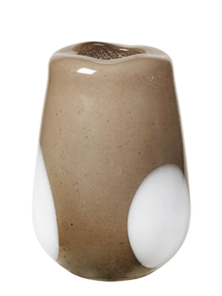 Vase Ada dot taupe 26cm