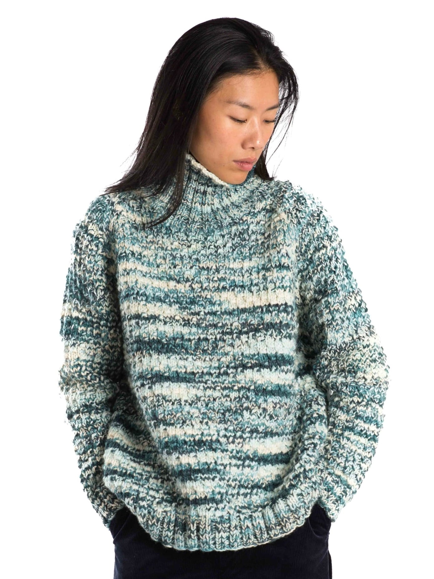 Pullover Butterfly multi ocean blue