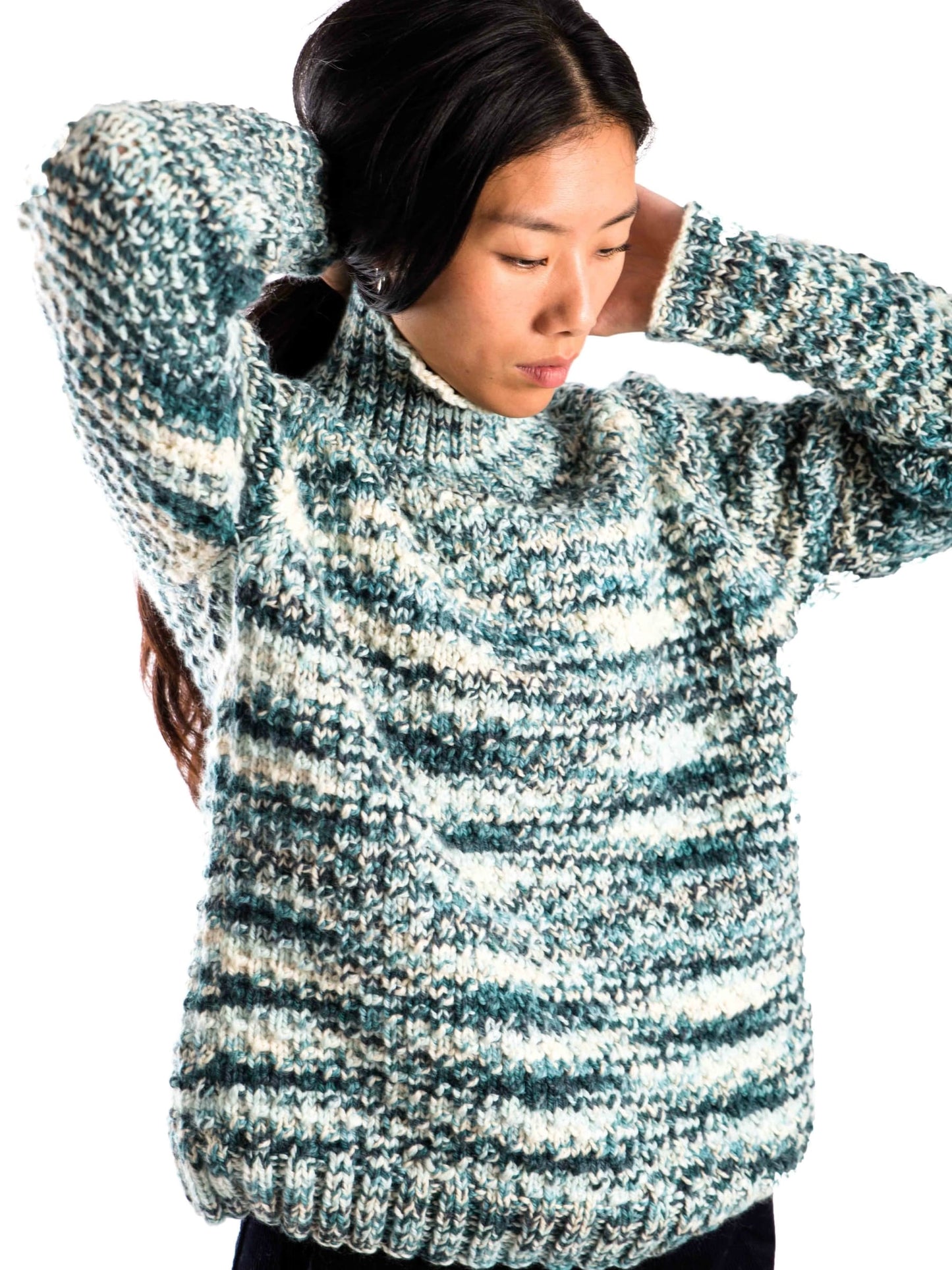 Pullover Butterfly multi ocean blue