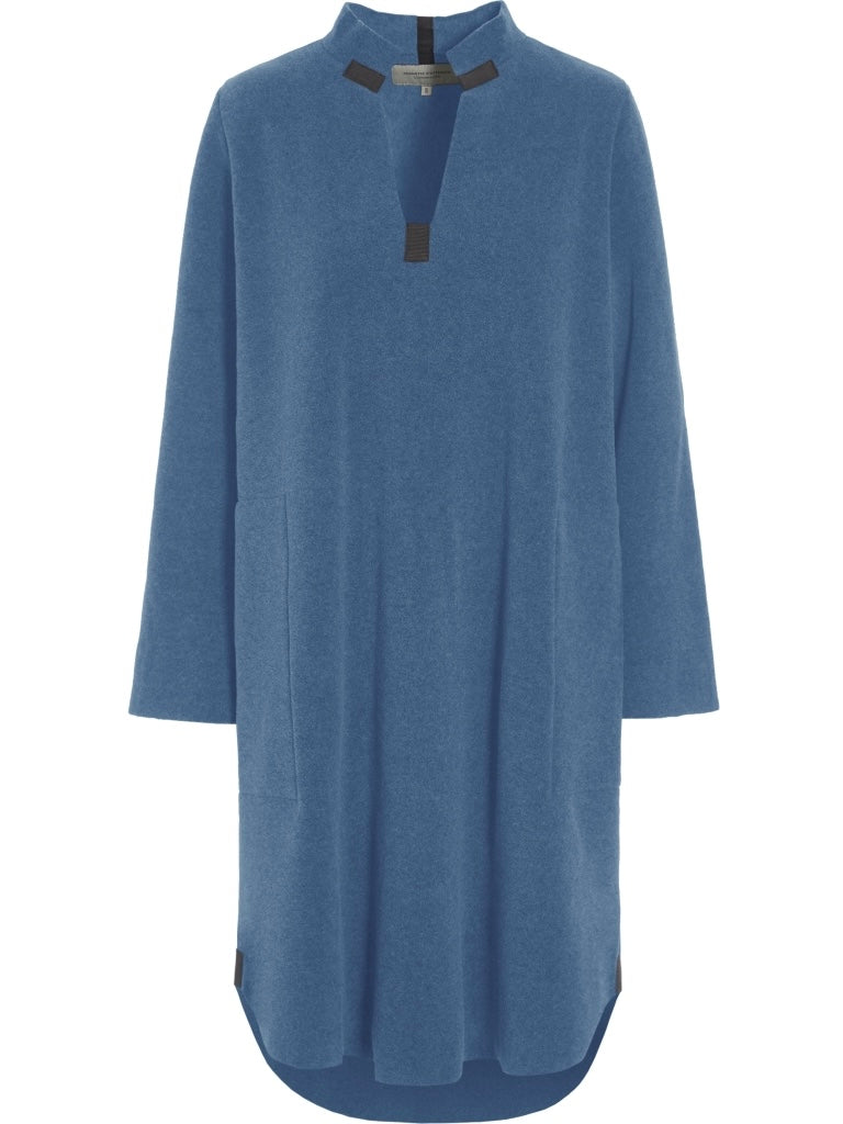 Fleece Kleid V-NECK 3250, in mehreren Farben