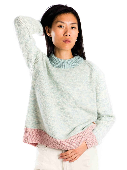 Pullover Astra sky blue melange