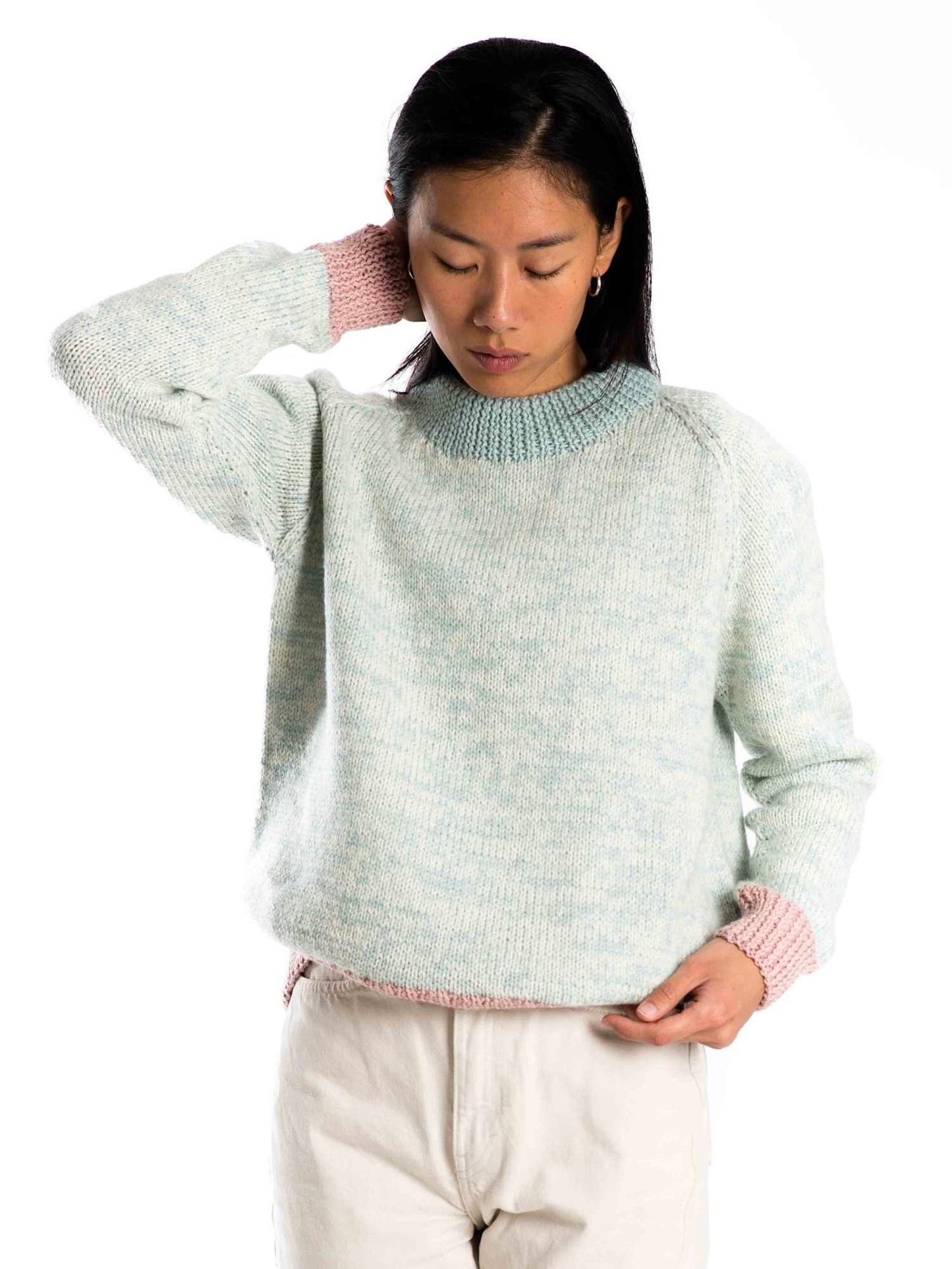 Pullover Astra sky blue melange