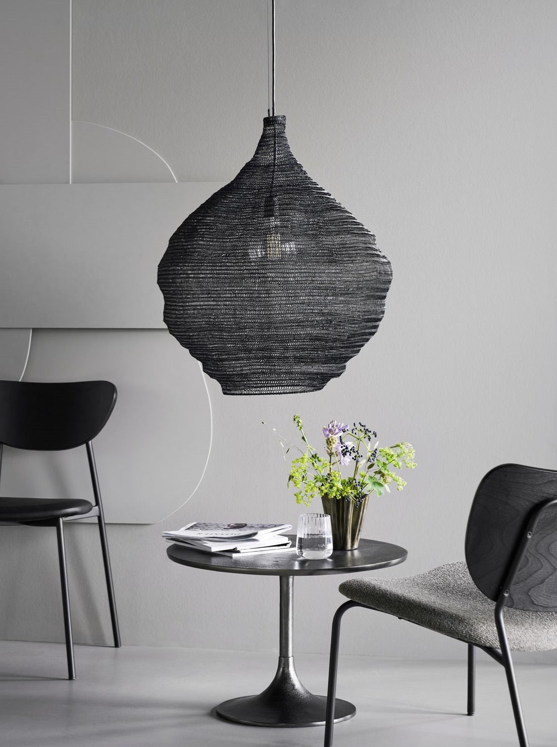 Lampe HDMesh schwarz, in zwei Größen