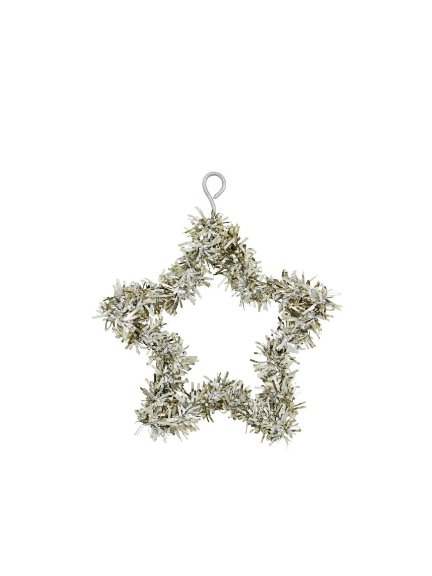 Weihnachtsanhänger Joy Star silber oxidiert