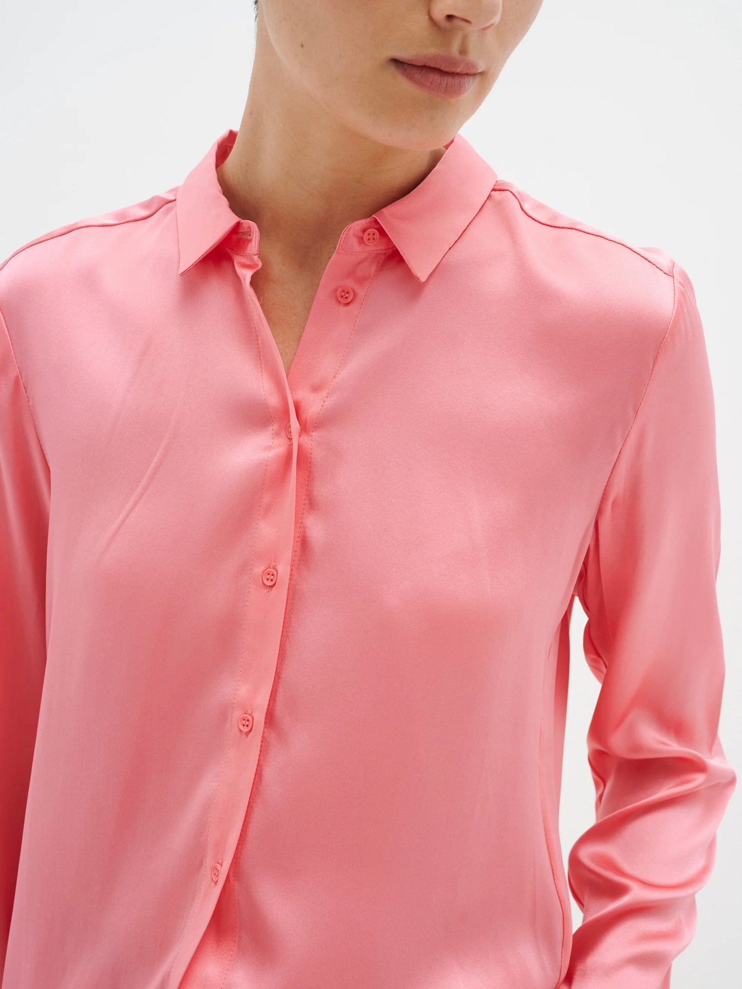 Seidenbluse Leonore IW pink rose