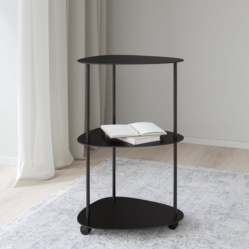 Beistelltisch CURVE TABLE SLIM DOUBLE schwarz