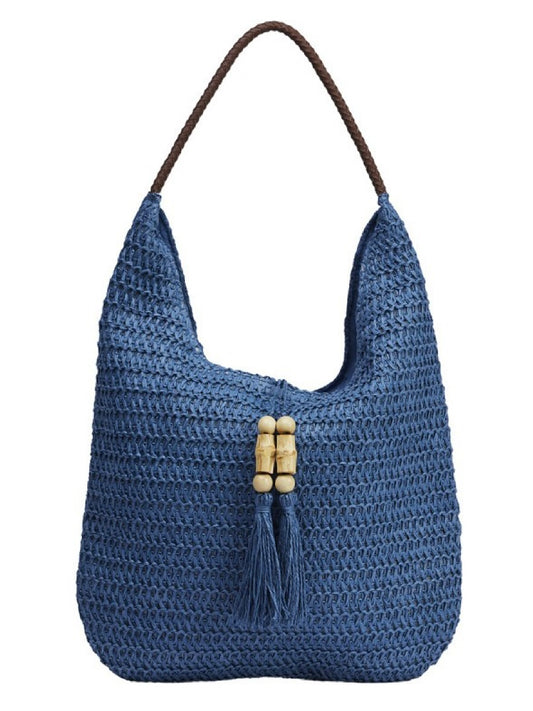 Schultertasche Stella blau