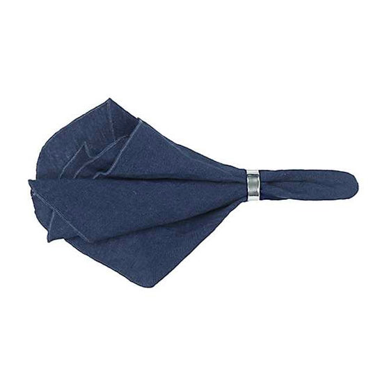 Leinenserviette Gracie indigoblau