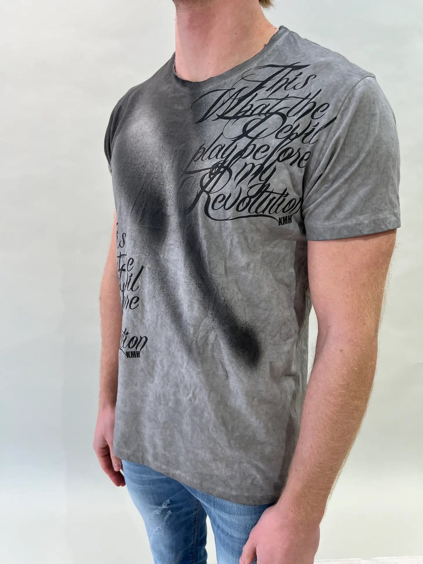 Herren T-Shirt Claus grau