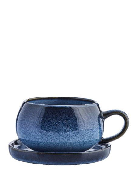 Tasse/Untertasse Amera blau