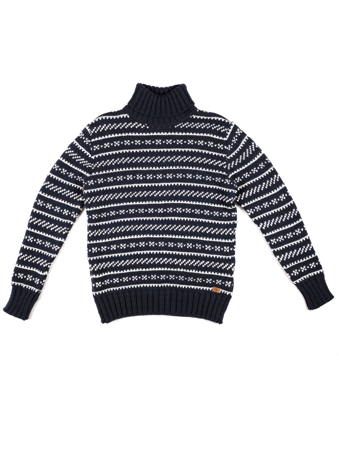 Norweger Pullover Birk dunkelblau/weiß