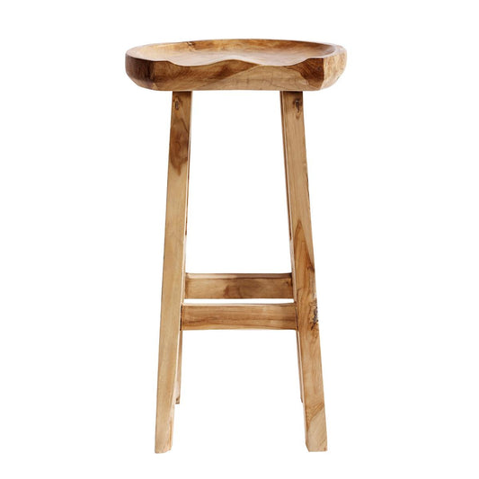 Barhocker Oval Teak